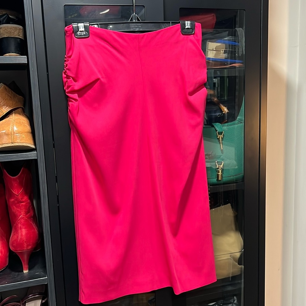 Pink pencil skirt